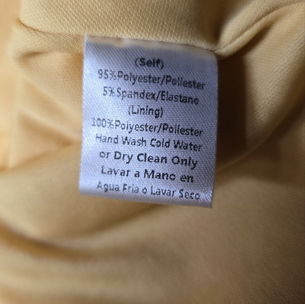 Elegant Orange Evening Gown by Windsor. Lined Size Medium - Picture 6 of 6